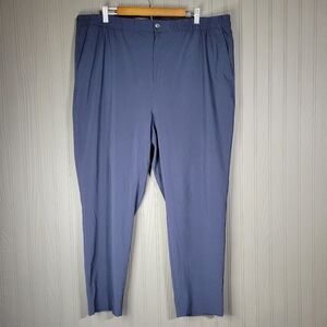 Banana Republic AirStretch Pants Elastic Waist Straight Leg Blue Women's XXL